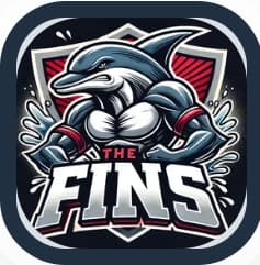 The Fins Club logo example